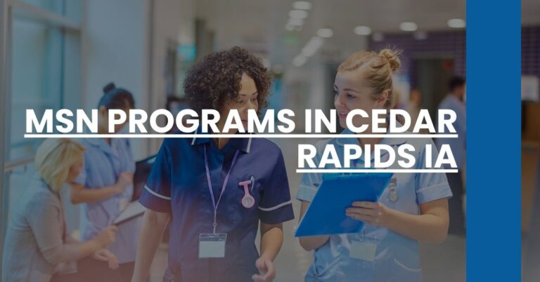 MSN Programs in Cedar Rapids IA Feature Image