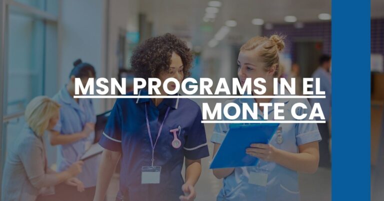 MSN Programs in El Monte CA Feature Image