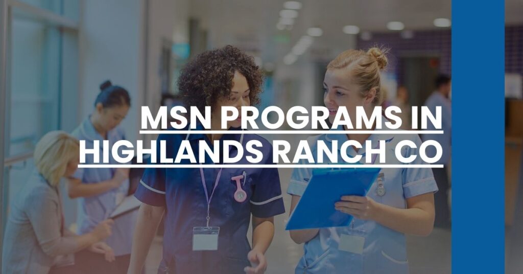 MSN Programs in Highlands Ranch CO Feature Image