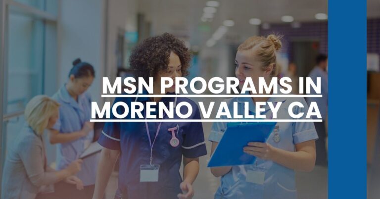 MSN Programs in Moreno Valley CA Feature Image