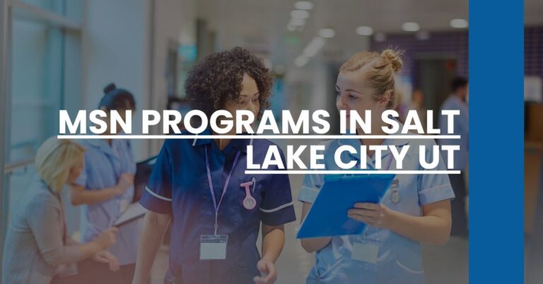 MSN Programs in Salt Lake City UT Feature Image