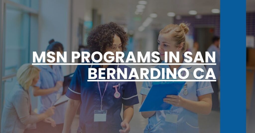 MSN Programs in San Bernardino CA Feature Image