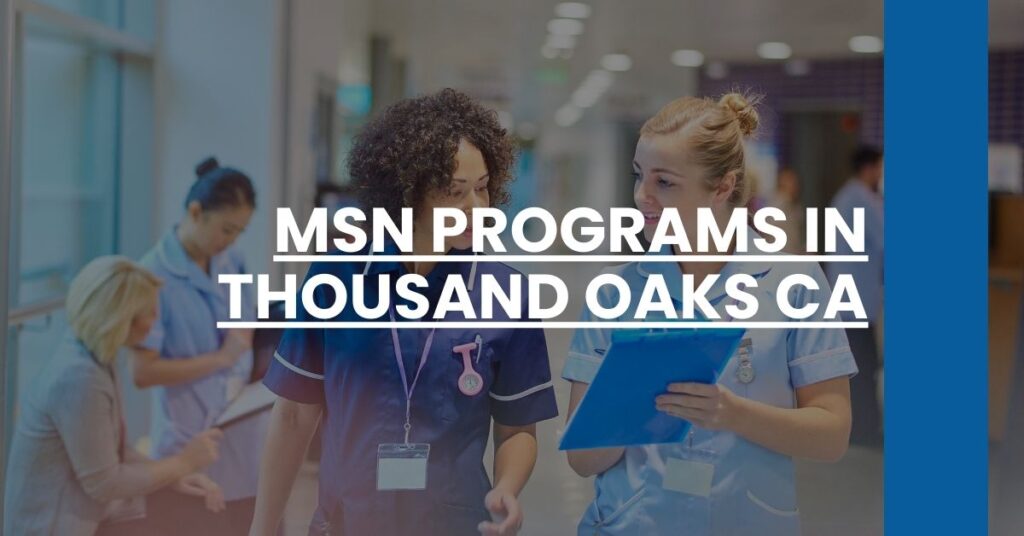 MSN Programs in Thousand Oaks CA Feature Image