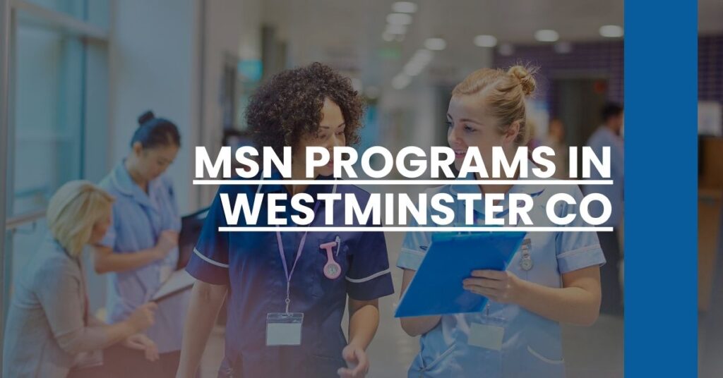 MSN Programs in Westminster CO Feature Image